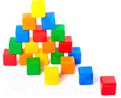 Развивающая игрушка Строим счастливое детство Кубики / 5254 (20шт)