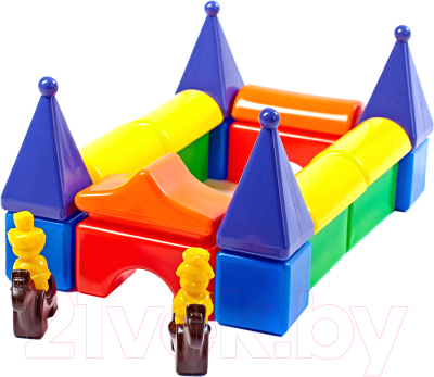Развивающая игрушка Строим счастливое детство Строительный набор Постоялый двор-2 / 5251 (24эл)