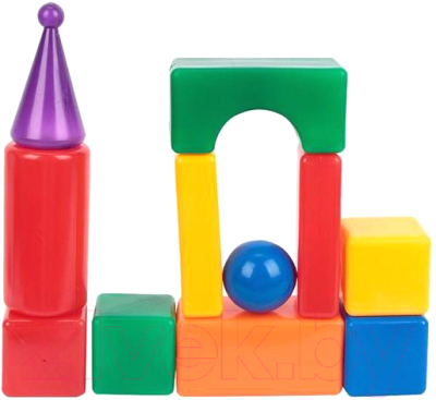 Развивающая игрушка Строим счастливое детство Строительный набор Стена-2 / 5247 (30эл)