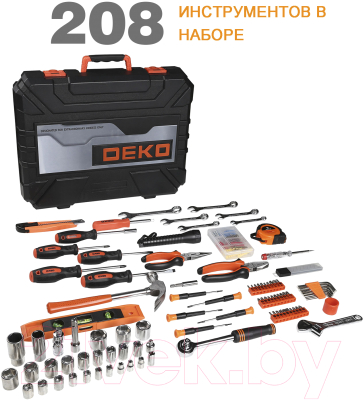 Универсальный набор инструментов Deko DKMT208 SET 208 / 065-0222