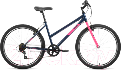 Велосипед Forward Altair MTB HT Low 26 2022 / RBK22AL26123 (17, темно-синий/розовый)