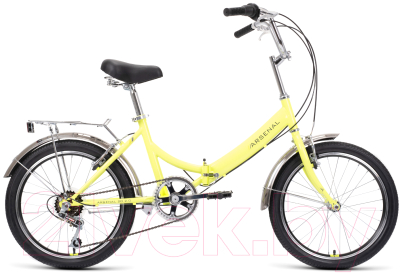 Велосипед Forward Arsenal 20 2.0 2022 / RBK22FW20534 (ярко-зеленый/темно-серый)