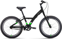 Детский велосипед Forward Dakota 20 1.0 2022 / RBK22FW20581 (черный/ярко-зеленый) - 
