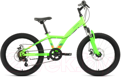 Детский велосипед Forward Dakota 20 2.0 D 2022 / RBK22FW20585 (ярко-зеленый/ярко-оранжевый)