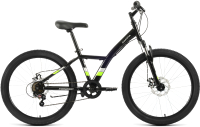 Велосипед Forward Dakota 24 2.0 D 2022 / RBK22FW24593 (черный/зеленый) - 