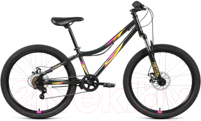 Велосипед Forward Iris 24 2.0 D 2022 / RBK22FW24732 (черный/розовый)