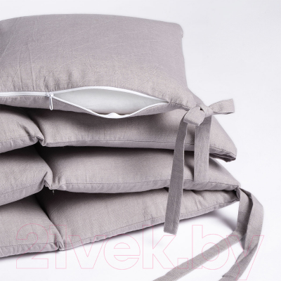 Бортик в кроватку Perina Soft Cotton / СК1/4-05.6 (серо-лиловый)