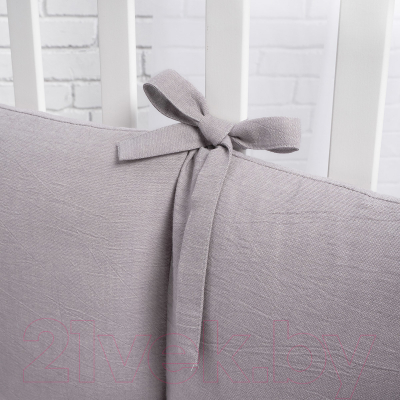 Бортик в кроватку Perina Soft Cotton / СК1/4-05.6 (серо-лиловый)