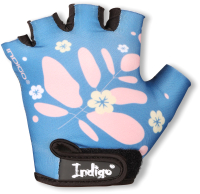 Велоперчатки Indigo Fern / IN322 (3XS, синий/розовый) - 
