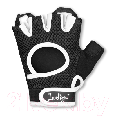 Перчатки для фитнеса Indigo SB-16-8208 (M, черный/белый)