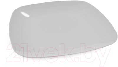 Тарелка столовая обеденная Альтернатива Квадро / М8045 (серый)