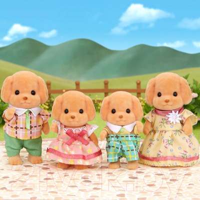 Набор фигурок коллекционных Sylvanian Families Семья той пуделей / 5259