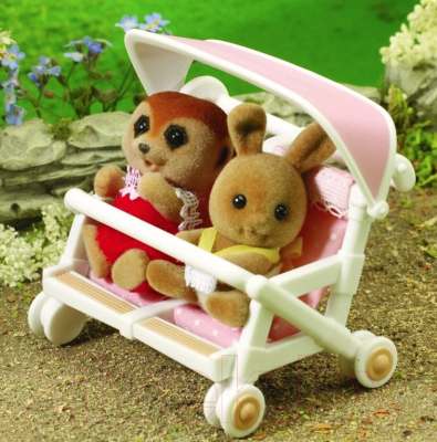 Коляска для куклы Sylvanian Families Для двойни / 4533