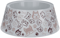 Миска для животных Альтернатива Dogs / М4721 (серый) - 