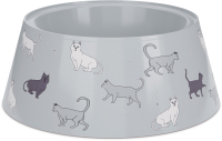Миска для животных Альтернатива Cats / М4368 (серый) - 