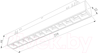 Трековый светильник Elektrostandard Slim Magnetic HL02 85010/01 (черный)