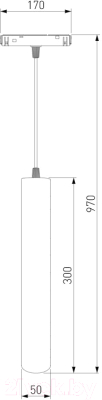 Трековый светильник Elektrostandard Slim Magnetic P01 85014/01 (черный)