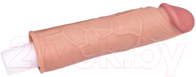 Насадка на пенис LoveToy Super-Realistic Penis Extension Sleeve / LV1050F (телесный)