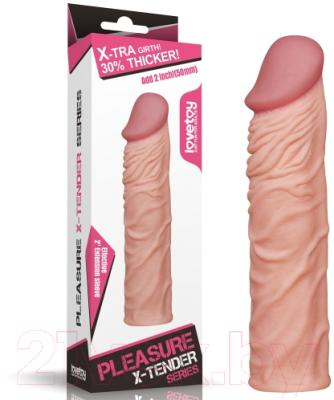 Насадка на пенис LoveToy Super-Realistic Penis Extension Sleeve / LV1052F