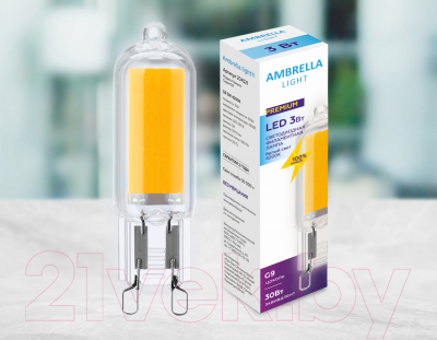 Лампа Ambrella Filament LED G9 3W 4200K (30W) 220-230V