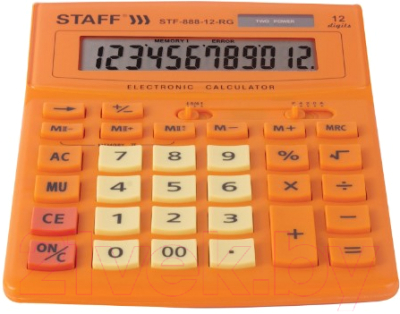 Калькулятор Staff STF-888-12-RG (оранжевый)
