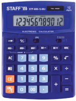 Калькулятор Staff STF-888-12-BU (синий) - 