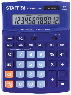 Калькулятор Staff STF-888-12-BU (синий)