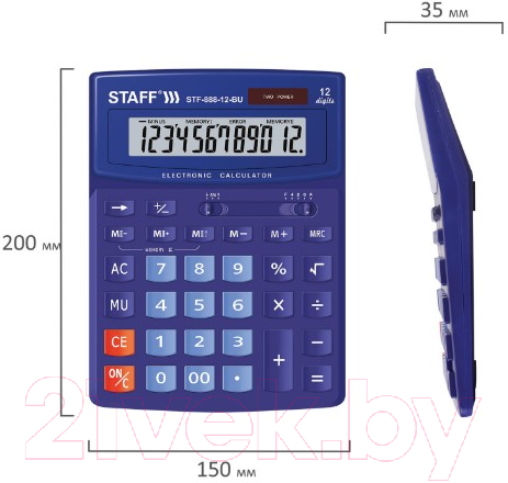 Калькулятор Staff STF-888-12-BU