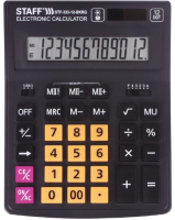 Калькулятор Staff Plus STF-333-BKRG (черный/оранжевый) - 