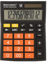 Калькулятор Brauberg Ultra Color-12-BKRG / 250499 (черный/оранжевый) - 