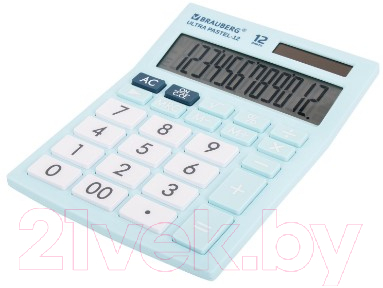 Калькулятор Brauberg Ultra Pastel-12-LB / 250502 (голубой)
