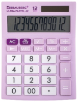 Калькулятор Brauberg Ultra Pastel-12-PR / 250505 (сиреневый) - 