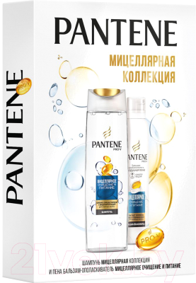 Набор косметики для волос PANTENE Мицеллярное очищение и питание 250мл+бальзам 180мл
