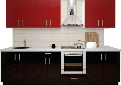 

Готовая кухня Хоум Лайн, Кристалл 2.8