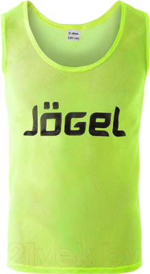 Манишка футбольная Jogel JBIB-1001 (р-р 48-50, лимонный)