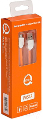 Кабель ICE-Q Pasta Micro USB (оранжевый)