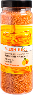 Соль для ванны Fresh Juice Мед и Апельсин (450г)