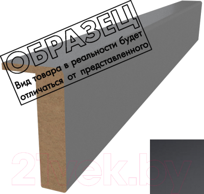 ProfilDoors U/E Телескопический прямой (Seidenmatt черный) Наличник ...