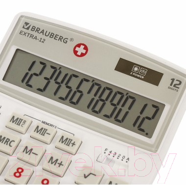 Калькулятор Brauberg Extra-12-WAB / 250490 (белый)