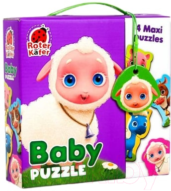 Развивающая игра Roter Kafer Baby Puzzle Maxi Ферма / RK1210-01
