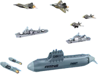 

Набор игрушечной техники Наша игрушка, Военный / T074A