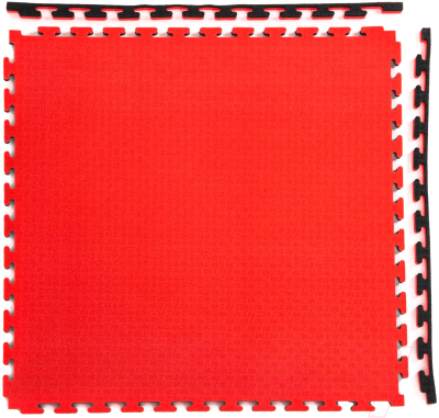 Гимнастический мат DFC ППЭ-2025 / 12281 (черный/красный)