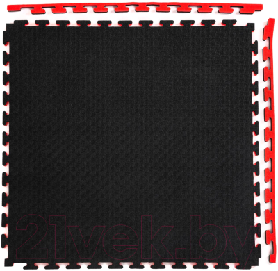 Гимнастический мат DFC ППЭ-2025 / 12281 (черный/красный)