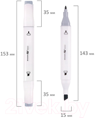 Набор маркеров Brauberg Art Debut White / 152138 (12шт)