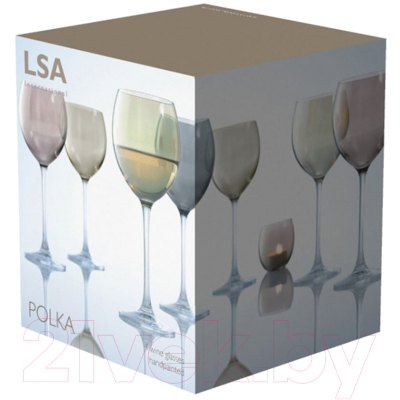 Набор бокалов LSA International Polka / G932-14-960 (4шт, разноцветный)
