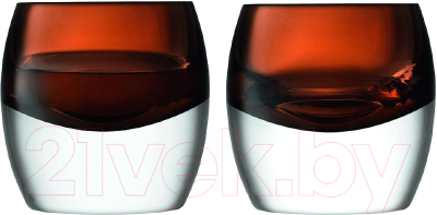 Набор стаканов LSA International Whisky Club / G1532-08-866 (2шт, коричневый)