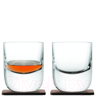 Набор стаканов LSA International Renfrew Whisky / G1211-09-301 (2шт, с подставками)