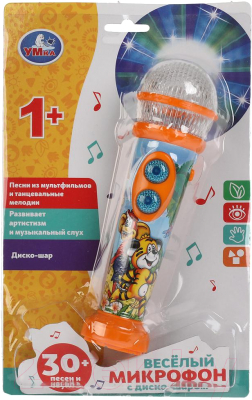 Музыкальная игрушка Умка Микрофон с диско-шаром / HT466-R