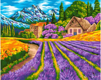 Картина по номерам Wizardi Альпийская деревня / A101 - 
