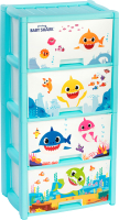

Комод пластиковый Альтернатива, Baby Shark / М8485